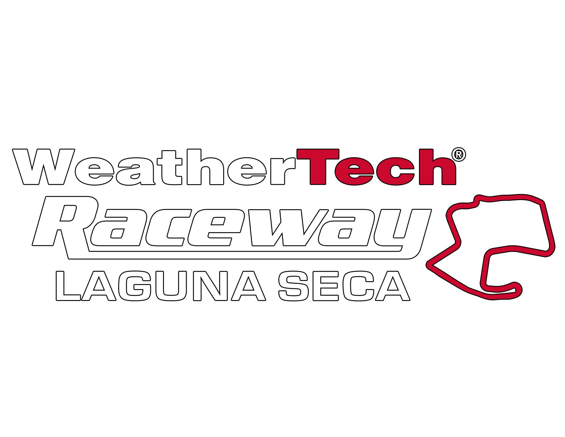 Laguna Seca Logo Čierny okraj